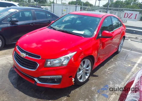 2015 Chevrolet Cruze Ltz из США, поврежденный, VIN 1G1PG5SBXF7130415